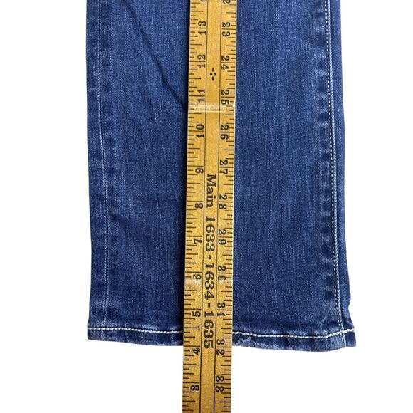 BKE Jeans Blue Payton Universal Fit Mid Rise Straight Whiskered Womens 34X32 - Picture 11 of 11